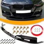 Priekinio bamperio pažeminimas (lipas) BMW F30 F31 M-Sport, juodas blizgus