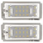 LED valstybinio numerio ap&scaron;vietimo žibintai BMW E46 (2003&ndash;2006 m.) 2 durų Coup&eacute;, komplektas (2 vnt.)