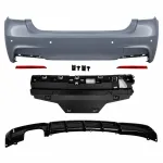 BMW F30 M-Sport galinis buferis su PDC, juodu blizgiu Performance difuzoriumi (2&times;0)