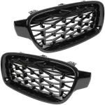 Priekinės buferio grotelės Diamond BMW F30 / F31 / F80, juodos blizgios
