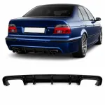 Galinio bamperio difuzorius (2x2) BMW E39 (95-03) , juodas blizgus