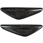 LED &scaron;oniniai dinaminiai posūkio žibintai BMW E46 Coup&eacute; / Cabriolet (2003&ndash;2006 m.), tamsinti, komplektas (2 vnt.)