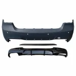 Galinis bamperis BMW E90 M-Sport (05-11) PRE-LCI / LCI su Performance difuzoriumi (2x0), su PDC
