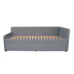 Lova draugas &bdquo;LEO&ldquo; - Pilka / De&scaron;inė / Royal Lux 90x200