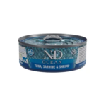 N&D CAT OCEAN TUNA SARDINE SHRIMP 70 g