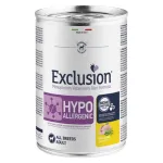 EXCLUSION Hypoallergenic konservai &scaron;unims su putpelių mėsa ir žirniais 400 g