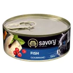 Savory Gourmand konservai katėms su žuvimi 100 g
