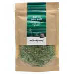Rupios jūros druskos papildymas su česnaku ir baziliku (malūnams), 180 g.