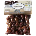 Ekologi&scaron;kos &bdquo;Kalamon&ldquo; veislės autenti&scaron;ko skonio alyvuogės vakuume, 250 g.