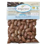 Ekologi&scaron;kos &bdquo;Kalamon&ldquo; veislės silpnai sūdytos alyvuogės vakuume, 250 g.