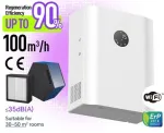 AlpicAir AV-TPM10/DFW &ndash; 100 m&sup3;/h mini rekuperatorius su Wi-Fi (iki 25 W elektros galios)