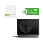 WATERKOTTE EcoTouch Air Bloc 7008 &ndash; 9,0/5,2 kW &scaron;ild./vės., monobloko komplektas ETBP03 su dviem talpomis ir mai&scaron;ymo grupe
