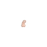 Popierinės lėk&scaron;tutės rausvos blizgios "Penis" 6 vnt