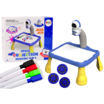 LEAN Toys Lean Toys Vaiki&scaron;kas kosminis projektorius su pie&scaron;imo stalu
