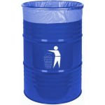 Gsg24 Lauko konteinerio &scaron;iuk&scaron;lių dėžė, patvarios plieno BARREL 200L - mėlyna