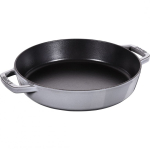 No name Staub Cast Iron Frying Pan with Two Handles - 26 cm, Graphite