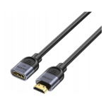Unitek HDMI (M) - HDMI (F) 2.1 prailginimo kabelis, 8K 1 m
