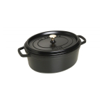 Staub Cocotte laužo puodas 5,5 L Juoda