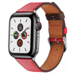 Fusion Accessories Fusion Accessories I&scaron;maniojo laikrodžio Apple Watch odinis dirželis, Raudonos spalvos, 38/40mm