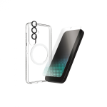 ZAGG apsaugos rinkinys Samsung S25: dėklas su MagSafe ir ekrano apsaugos maža.