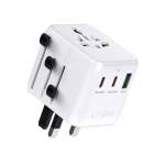 SBS Universal travel adapter with USB-A and 2x USB-C P