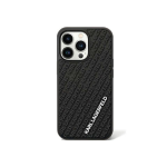 Karl Lagerfeld Dėklas Karl Lagerfeld Karlas Lagerfeldas KLHCN613DMKRLK iPhone 11 / Xr 6.1" juodas/juodas kietas 3D guminis kelių logotipas
