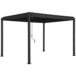 Dark Gazebo MIRADOR-88 3x3m, dark pilkas