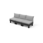 Keter Lauko baldų komplektas Keter Trivietė sodo sofa &bdquo;Elements&ldquo; pilka &scaron;viesiai pilka