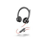 HP Poly Poly Blackwire 8225 USB-C stereo headset + USB-C/A adapter, ANC, MS Teams