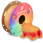 Polymaker Panchroma PLA Gradient Matte 1,75 mm 1 kg - Ruduo (Oranžinis-Lava Raudona)