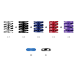 Moza Racing Moza Racing RS069 žaidimų valdymo pulto priedas Pedalo efektyvumo rinkinys