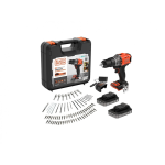 Black & Decker BLACK & DECKER 18V smūginis grąžtas su 2 x 18V 2.0Ah akumuliatoriais