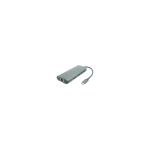 Deltaco 15-in-1 USB-C jungčių stotelė DELTACO, palaiko 3 ekranus, 2x HDMI, DP, USB-C, USB-A, RJ45, SD / USBC-HDMI29 / 1902424