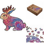 Fantasy Puzzles Fantasy Puzzles Jackalope Dėlionė I&scaron; Medžio XL Dydis (600 detalių)