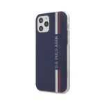 Us Polo Us Polo "Tricolor Vertical Stripes Cover iPhone 12 / 12 Pro" Mėlyna