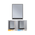 LED veidrodis Miro IP44 180 lm 11W veidrodinis/matinis juodas