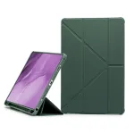 Dėklas Origami Apple iPad 10.9 2022/iPad 11 2025 tamsiai žalias