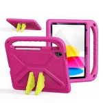 Dėklas Dux Ducis Puff Apple iPad 10.9 2022/iPad 11 2025 rožinis