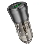 Automobilinis įkroviklis Borofone BZ25 38W USB-C/USB-A juodas