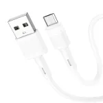 USB kabelis Hoco X83 USB-A to MicroUSB 1.0m baltas
