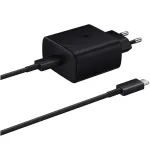 Įkroviklis Samsung EP-TA845 45W + Type-C kabelis juodas