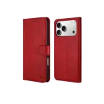 Dėklas HDD Clasp Wallet Case Apple iPhone 12/12 Pro raudonas