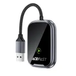 Belaidis CarPlay/Android Auto adapteris Acefast QC1 juodas