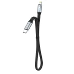 USB kabelis Dudao L10P USB-C to Lightning 20W 0.23m juodas