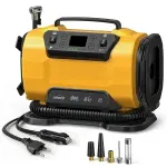 Oro kompresorius 110-230V/12V, skaitmeninis, su LED &scaron;viestuvu