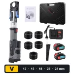 Akumuliatorinis vamzdžių presas V profilis 12-28 mm