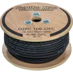 Ground Zero 10 mm&sup2; high quality OFC power wire 50m &ndash; black