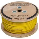 Ground Zero 10 mm&sup2; high quality OFC power wire 50m &ndash; yellow