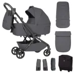 Kelioninis vežimėlis 2in1 Carrello Magia CRL-6655 Elm Grey