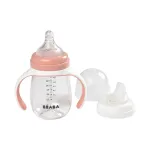 BEABA mokomasis buteliukas-gertuvė 2-in-1, 210 ml, Old Pink